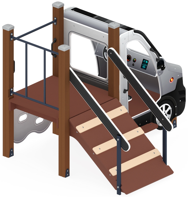 Машинка (серая) - Беседка машинка - МФ 10.03.06-02