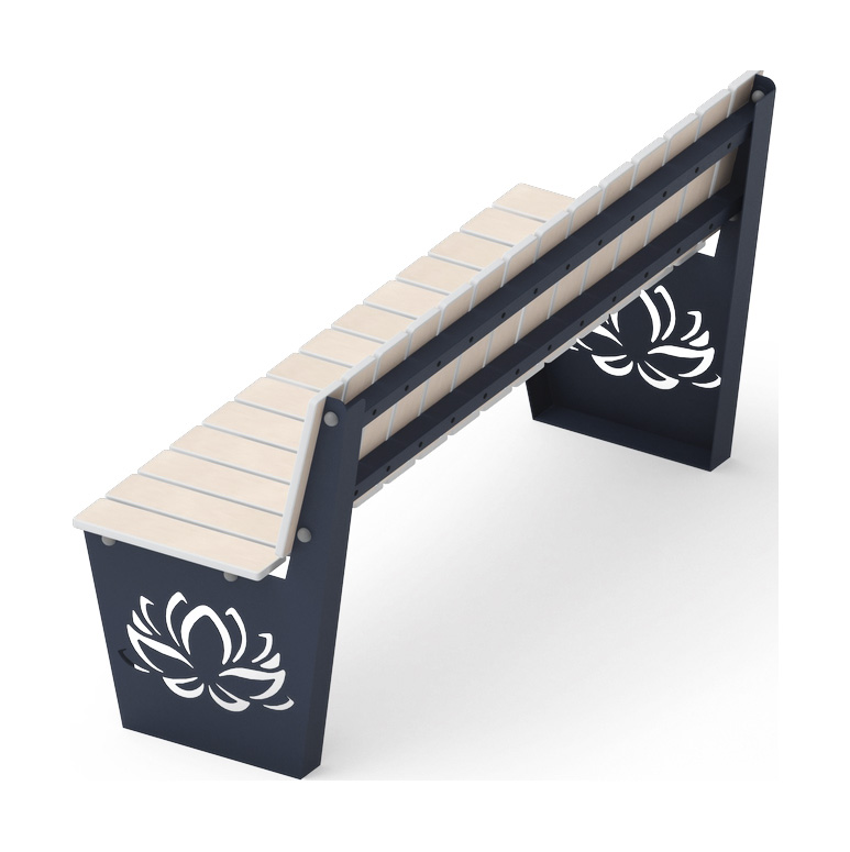 Скамья Лотос - МФ 42.02.01-01 (Светлый дуб)  (под анкера)