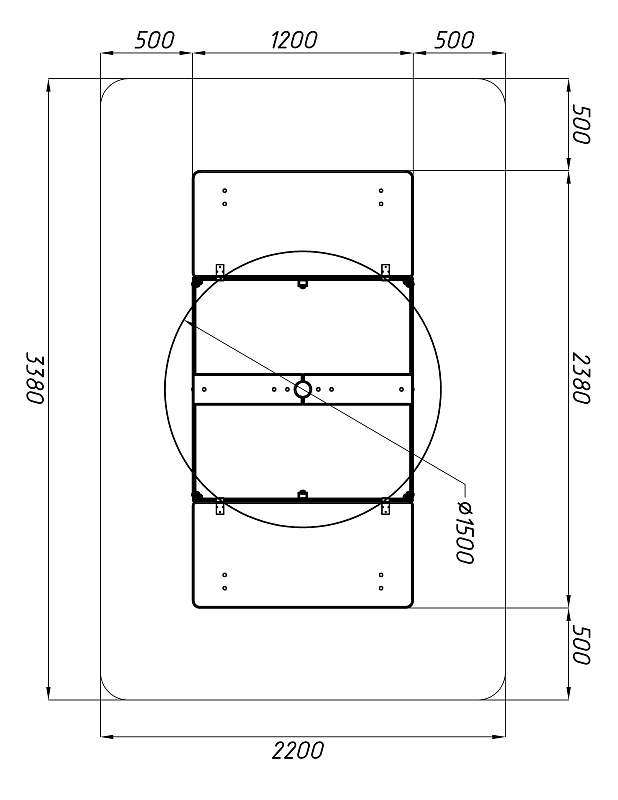 Песочница с крышкой средняя и навесом Грибок (Техно) - ИО 5.01.10-10