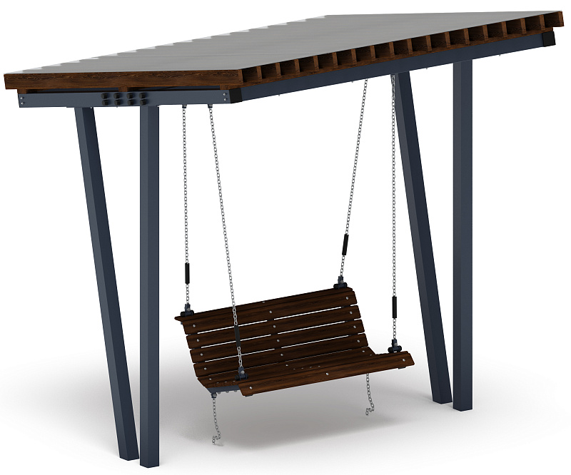 Пергола с диваном - МФ 78.03.01-И1 /с поликарбонатом/