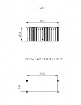 Пергола (Бамбук) - МФ 77.06.01-02 /с поликарбонатом/