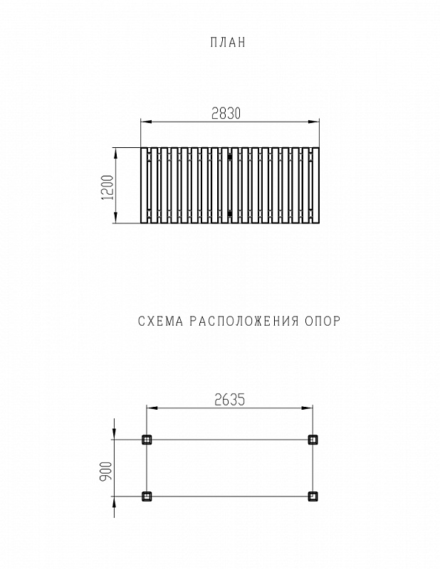 Пергола (Бамбук) - МФ 77.06.01-02 /с поликарбонатом/