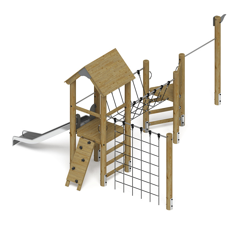 Игровой комплекс (лиственница орех) ДИК 2.24.05-Л.И1.02