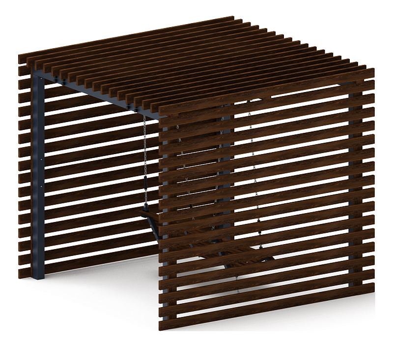 Пергола беседка с качелями - МФ 78.01.01-01.И1 /без поликарбоната/