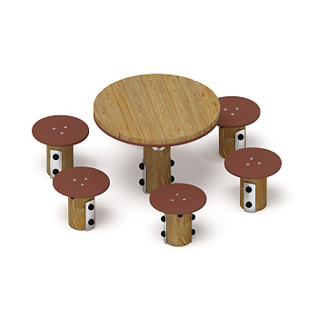 Столик детский (лиственница орех) МФ 31.01.11-Л.И1.02