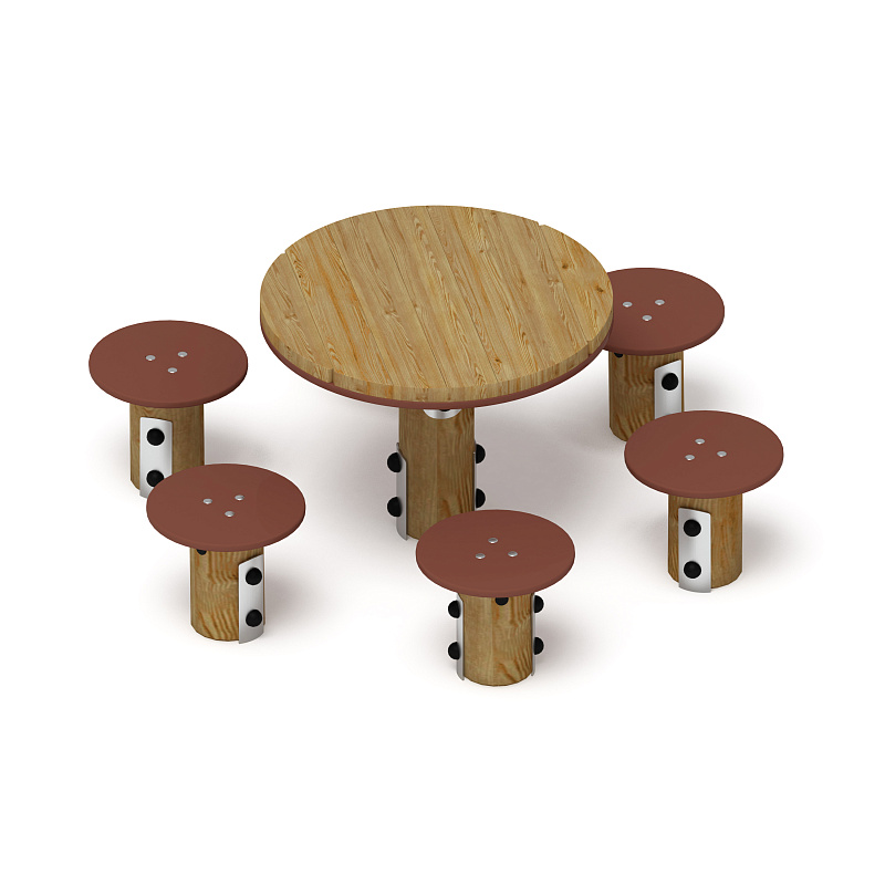 Столик детский (лиственница орех) МФ 31.01.11-Л.И1.02