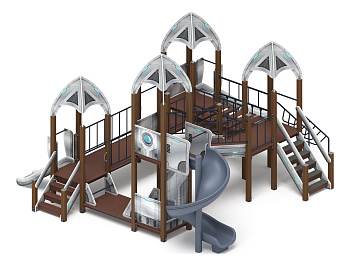 Космопорт (Серый) - ДИК 2.14.02-01.И1 - Игровой комплекс H=750 H=1200 H=2000