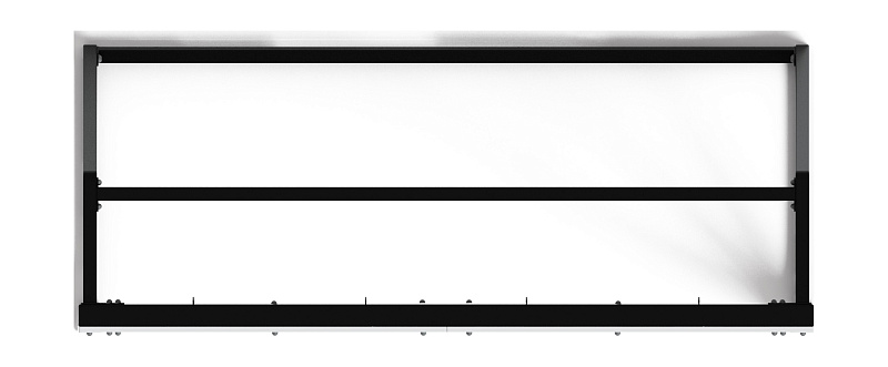Ворота мини футбольные (черные) (с креплением сетки) - СО 2.60.04-01