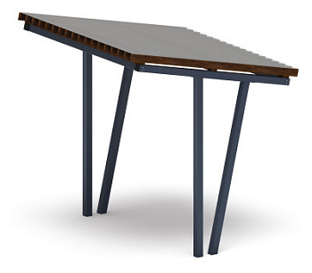 Пергола тент (наклоная) - МФ 77.03.01 /с поликарбонатом/