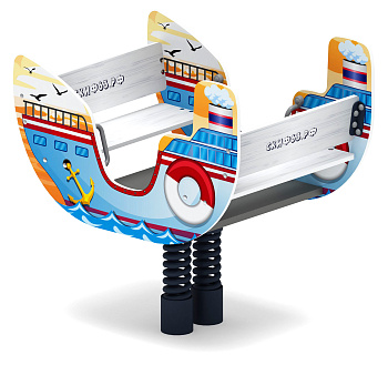 Пароходик - Качалка на пружине двухместная - ИО 23.17.01-И1