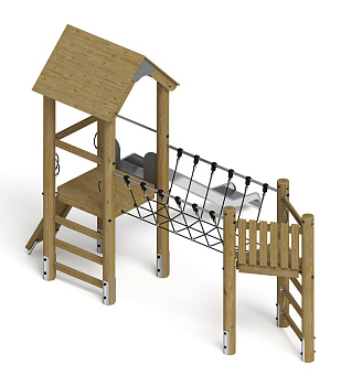 Игровой комплекс (лиственница орех) ДИК 2.24.05-Л.01.И1.02