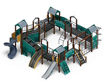 Остров детства (Тайга) - ДИК 2.01.8.02-13.И1 - Игровой комплекс H=1200 H=2000