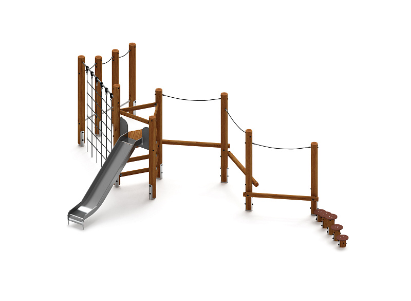 Игровой комплекс (лиственница темный) ДИК 2.24.07-Л.И1.01