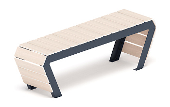 Скамья - МФ 42.02.04-11 (Беленый дуб) Г:380  (под анкера)