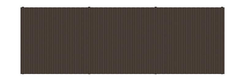 Навес контейнерной площадки для мусора (3 секции) МФ 55.02.03.3-02