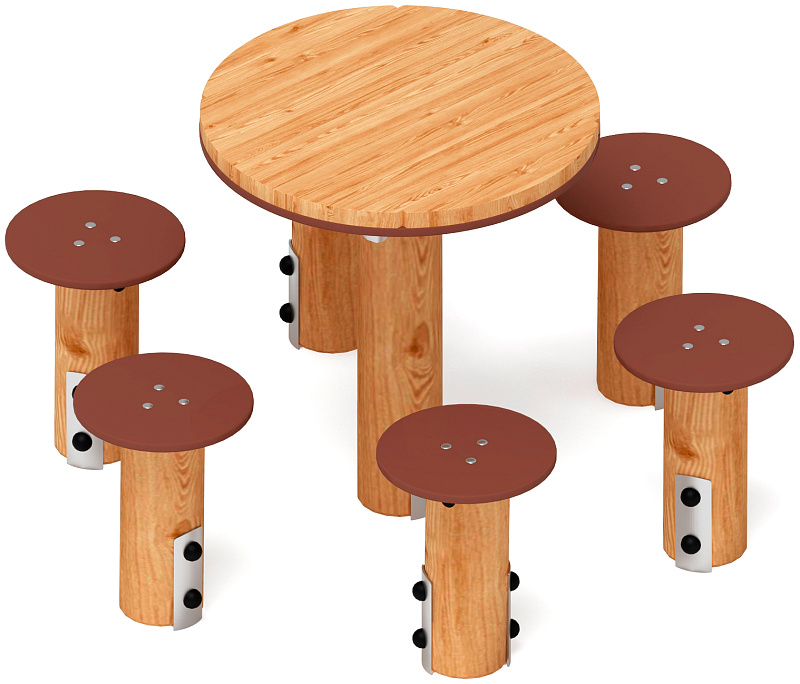 Столик взрослый (лиственница) МФ 32.01.05-Л.И1