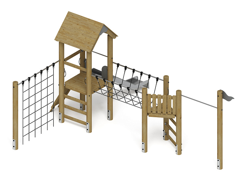 Игровой комплекс (лиственница орех) ДИК 2.24.05-Л.И1.02