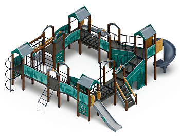 Остров детства (Тайга) - ДИК 2.01.8.02-13.И1 - Игровой комплекс H=1200 H=2000