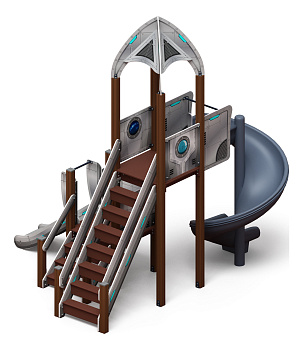 Космопорт (Серый) - ДИК 2.14.04-01.И1 - Игровой комплекс H=750 H=2000