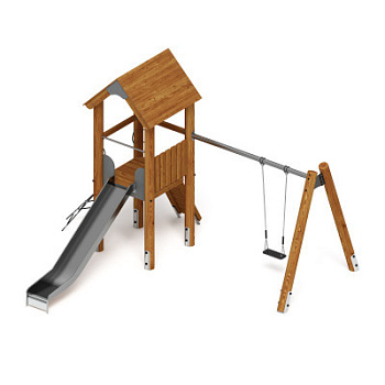 Игровой комплекс (лиственница темный) ДИК 2.24.03-01.Л.И1.01