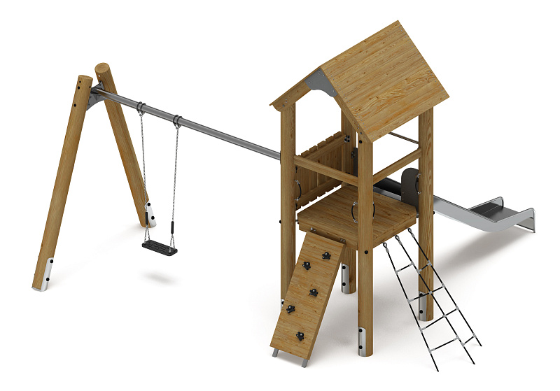 Игровой комплекс (лиственница темный) ДИК 2.24.03-01.Л.И1.02