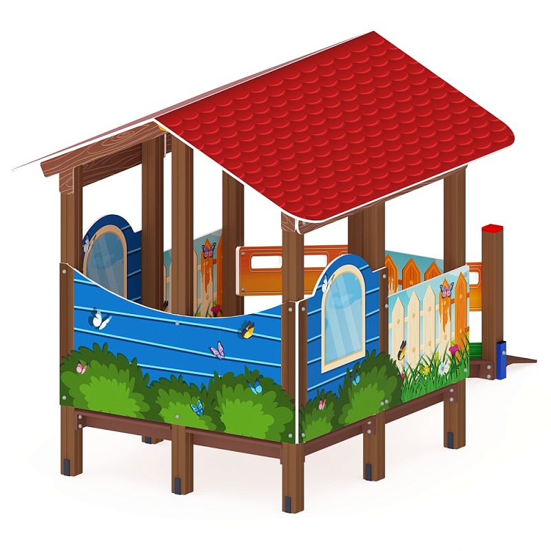 Манеж с навесом Домик - ДОВ 30.01.01 - Забота (Счастливое детство)