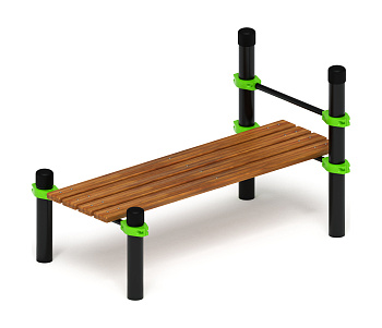 Гимнастическая скамья с фиксацией ступней