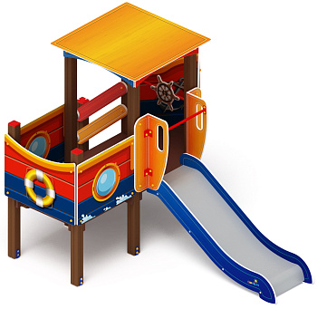 Катерок (Морской стиль) - ДИК 1.03.3.01 - Игровой комплекс H=750