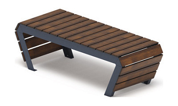 Скамья - МФ 42.02.04 (Темный дуб) Г:580  (под анкера)