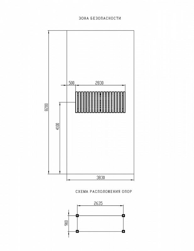 Пергола с качелями (СКИФ) - МФ 78.06.01-И1 /с поликарбонатом/