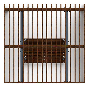 Пергола беседка с качелями - МФ 78.01.01-01.И1 /без поликарбоната/
