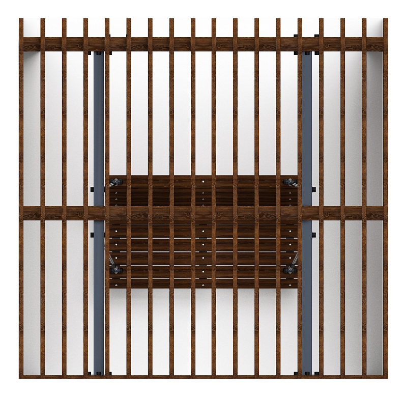 Пергола беседка с качелями - МФ 78.01.01-01.И1 /без поликарбоната/
