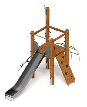 Игровой комплекс (лиственница темный) ДИК 2.24.01-Л.И1.01