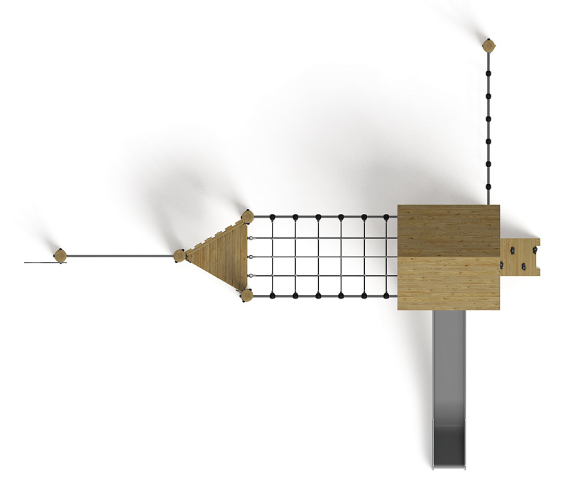 Игровой комплекс (лиственница орех) ДИК 2.24.05-Л.И1.02