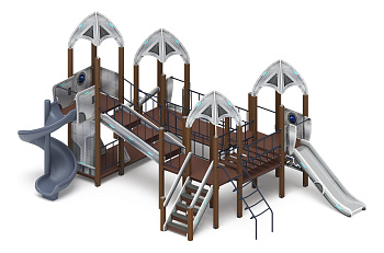 Космопорт (Серый) - ДИК 2.14.02-01.И1 - Игровой комплекс H=750 H=1200 H=2000