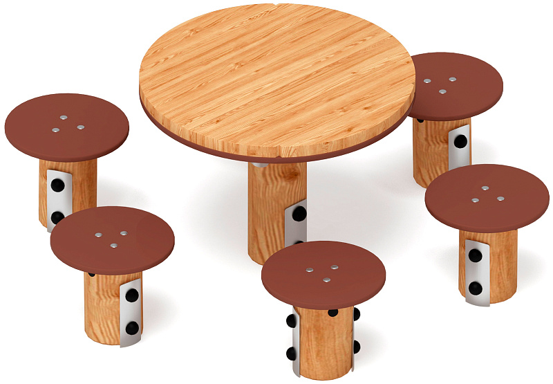 Столик детский (лиственница) МФ 31.01.11-Л.И1