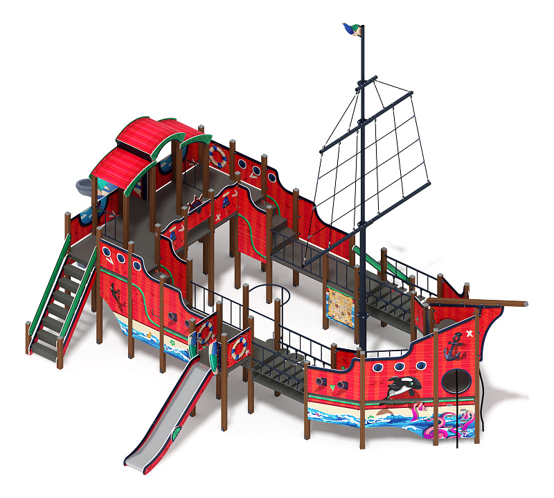 Фрегат (Мульт) (винтовой скат) горка Н 1500 горка Н 2000 ДИК 2.03.3.04-10.И1