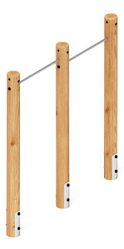 Турник взрослый двойной (лиственница) СО 2.20.09-Л.И1