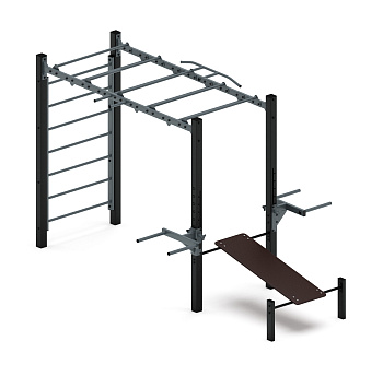 Многофункциональный спортивный комплекс (серый) МК 100.03-03