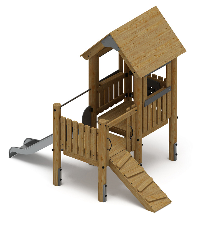Игровой комплекс (лиственница орех) ДИК 1.24.01-Л.И1.02