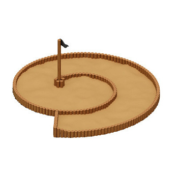 Песочница Улитка (Лиственница темный анкера) ИО 5.24.03-Л.И1.01