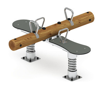 Качалка-балансир на двух пружинах (Лиственница темный) ИО 23.24.01-Л.И1.01