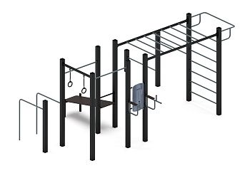 Многофункциональный спортивный комплекс (серый) МК 100.04-03