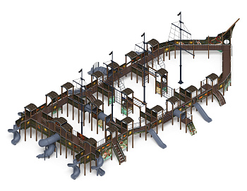 Шхуна (Летучий голландец) (винтовой скат) горка Н 1200, горка Н 2000 ДИК 2.03.3.07-11
