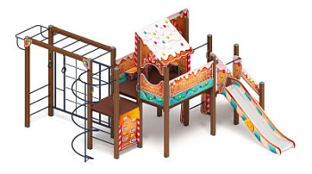 Теремок (Пряничный домик) - ДИК 2.07.02-02 - Игровой комплекс H=1200