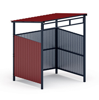 Навес контейнерной площадки для мусора (1 секция) МФ 55.02.03.1-04