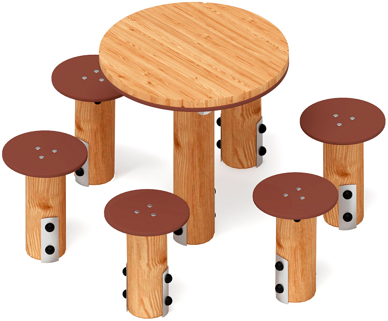 Столик взрослый (лиственница) МФ 32.01.05-Л.И1