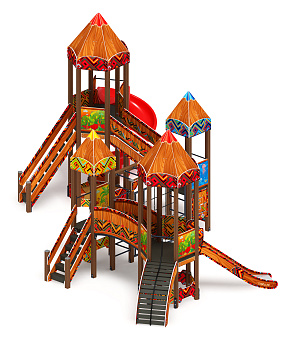 Карандаши (Винтовой скат) - ДИК 2.26.06-01.С.И1 - Игровой комплекс Н=1200, Н=2000