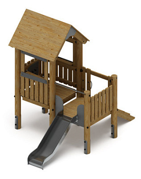 Игровой комплекс (лиственница орех) ДИК 1.24.01-Л.И1.02