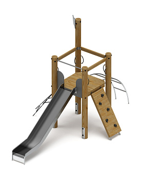 Игровой комплекс (лиственница орех) ДИК 2.24.01-Л.И1.02